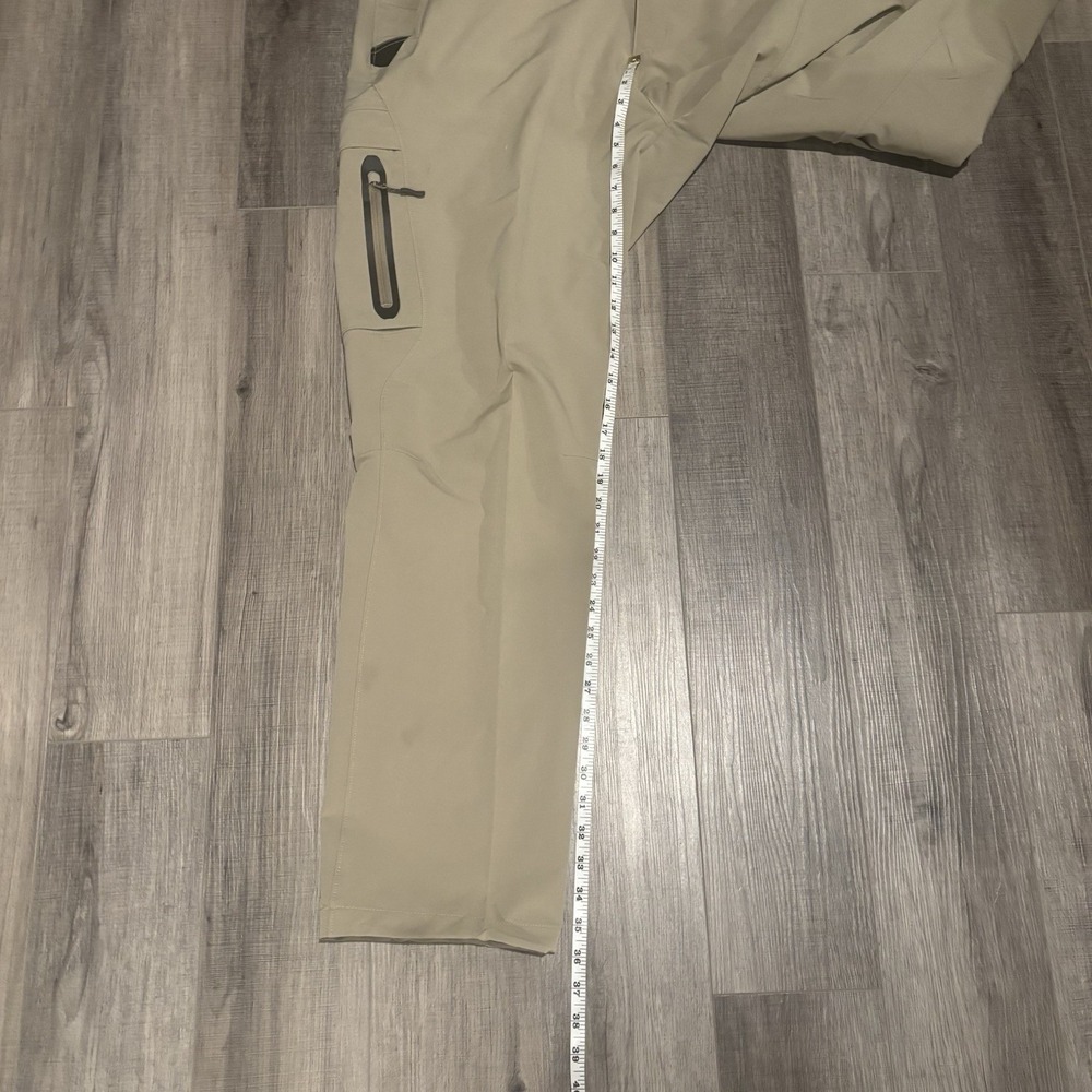 DRAKE Sz 42 Waterfowl Stretch Tech Hunting Pants Khaki Zip Pockets Bungee Hem - Picture 7 of 9